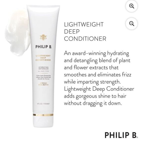 NEW Philip B Light Weight Deep-Conditioning Creme Rinse Paraben Free 6 oz NWT - Picture 2 of 11